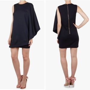 • Ted Baker • Bolty Asymmetric Drape Tunic Dress • Ted SZ 0 • US 2 • Retail $395